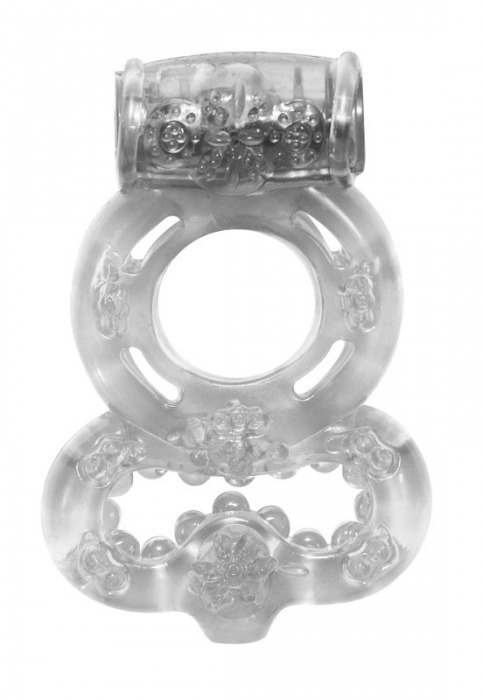 Прозрачное эрекционное кольцо Rings Treadle с подхватом - Lola Games - в Челябинске купить с доставкой