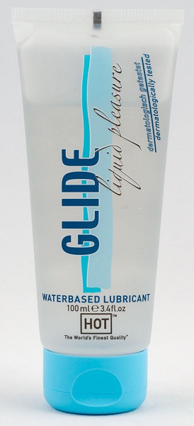 Интимная смазка на водной основе Glide - 100 мл. - HOT - купить с доставкой в Челябинске