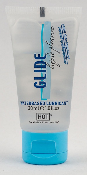 Интимная смазка на водной основе Glide - 30 мл. - HOT - купить с доставкой в Челябинске