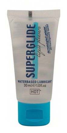 Гель-смазка на водной основе для чувствительной кожи Superglide - 30 мл. - HOT - купить с доставкой в Челябинске