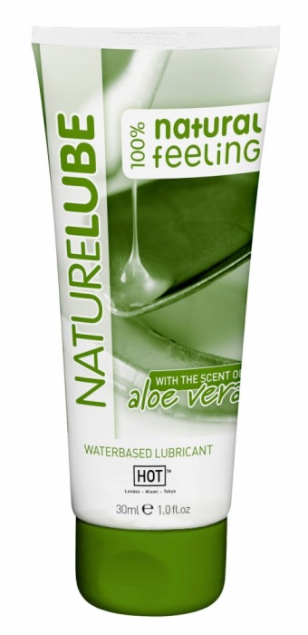 Смазка на водной основе с алоэ вера Nature Lube - 30 мл. - HOT - купить с доставкой в Челябинске