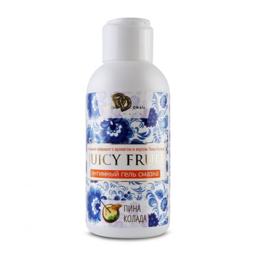 Интимный гель на водной основе JUICY FRUIT с ароматом пина колада - 100 мл. - БиоМед - купить с доставкой в Челябинске