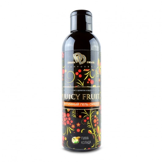 Интимный гель на водной основе JUICY FRUIT с ароматом пина колада - 200 мл. - БиоМед - купить с доставкой в Челябинске
