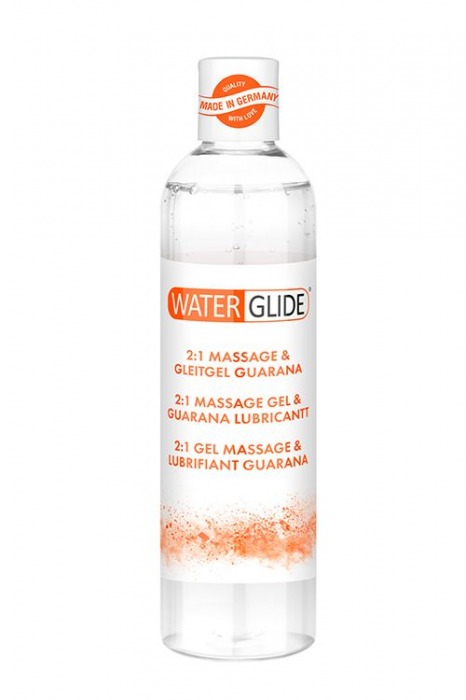 Гель-смазка 2-в-1 MASSAGE   LUBRICANT GUARANA - 300 мл. - Waterglide - купить с доставкой в Челябинске