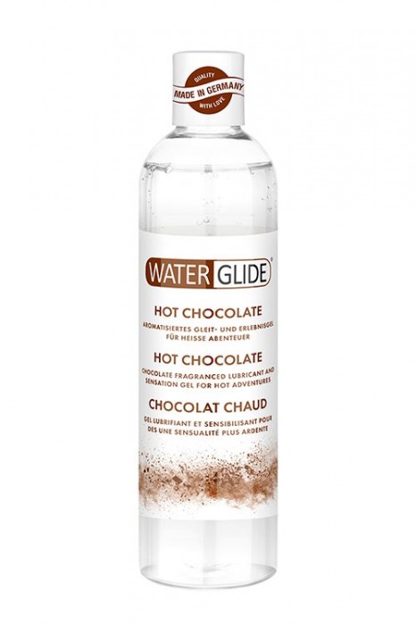 Лубрикант на водной основе с ароматом шоколада HOT CHOCOLATE - 300 мл. - Waterglide - купить с доставкой в Челябинске