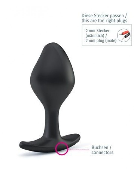 Анальная пробка Rocking Force S для электростимуляции - 9,5 см. - MyStim - купить с доставкой в Челябинске