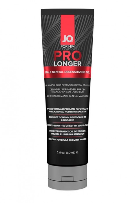 Гель-пролонгатор умеренного действия для мужчин JO Prolonger Gel – 60 мл. - System JO - купить с доставкой в Челябинске