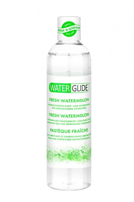Лубрикант на водной основе с ароматом арбуза WATERGLIDE FRESH WATERMELON - 300 мл. - Waterglide - купить с доставкой в Челябинске