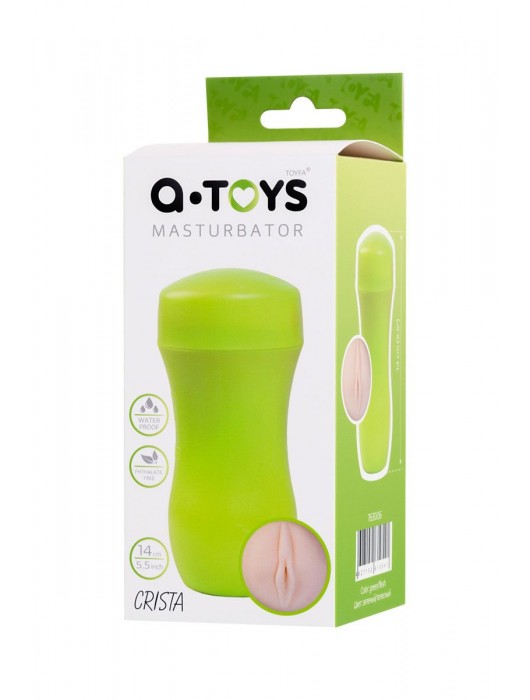 Мастурбатор-вагина A-Toys в зеленой колбе - A-toys - в Челябинске купить с доставкой