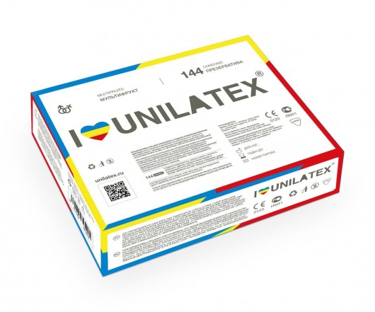 Разноцветные ароматизированные презервативы Unilatex Multifruits - 144 шт. - Unilatex - купить с доставкой в Челябинске