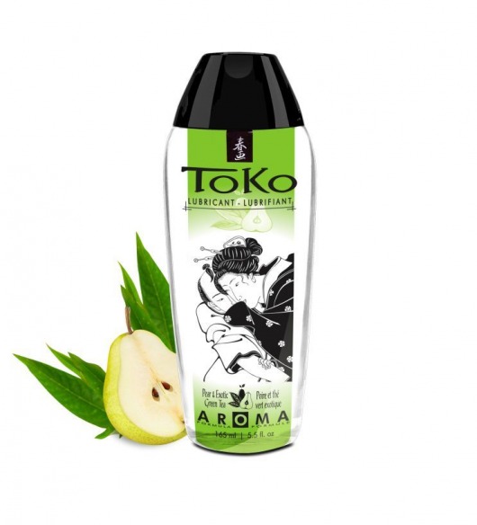 Интимный гель TOKO Pear   Exotic Green Tea с ароматом груши и зеленого чая - 165 мл. - Shunga - купить с доставкой в Челябинске