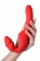 Красный безремневой страпон с вибрацией - ToyFa купить в Челябинске с доставкой в Orgasmix.ru Красный безремневой страпон с вибрацией - ToyFa - купить с доставкой в Челябинске