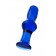 Голубая стеклянная анальная втулка - 12 см. - Sexus