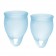 Набор голубых менструальных чаш Feel confident Menstrual Cup - Satisfyer - купить с доставкой в Челябинске