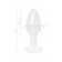 Белая акриловая анальная втулка - 8 см. - Toyfa Basic в Челябинске Белая акриловая анальная втулка - 8 см. - Toyfa Basic