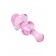 Розовая фигурная анальная втулка - 9,8 см. - Sexus в Челябинске Розовая фигурная анальная втулка - 9,8 см. - Sexus