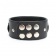 Черный кожаный ошейник с короткими шипами - БДСМ Арсенал - купить с доставкой в Челябинске Черный кожаный ошейник с короткими шипами - БДСМ Арсенал - купить с доставкой в Челябинске