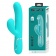 Мятный вибратор-кролик с пульсацией Perdita - 22,8 см. - Baile купить в Челябинске с доставкой в Orgasmix.ru Мятный вибратор-кролик с пульсацией Perdita - 22,8 см. - Baile