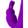 Фиолетовый вибратор JOS TATY с пульсирующими шариками - 21,5 см. - JOS